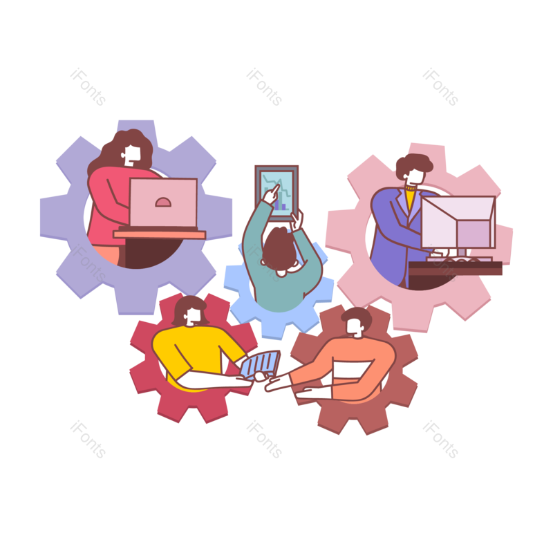 素材图片,人物元素,合作PNG,商务免抠素材
